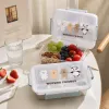Stainless steel lunch boxes, simple student preservation boxes, daily necessities, tableware, hardware details Picture